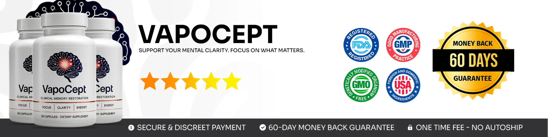 VapoCept — support your mental clarity, 60-day money back guarantee